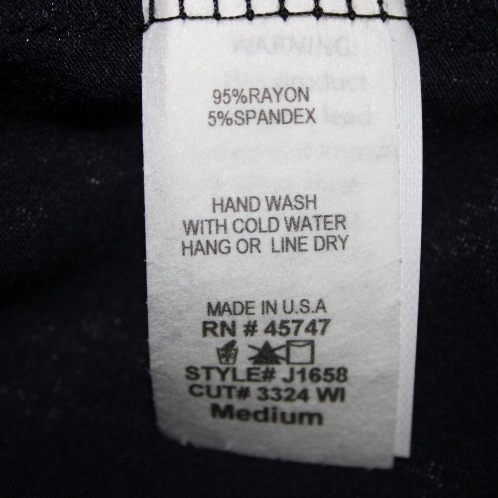 S Twelve $59 Sz M Navy Blue Gunmetal Studded Shoulders Collared Rayon Wrap - Picture 8 of 16